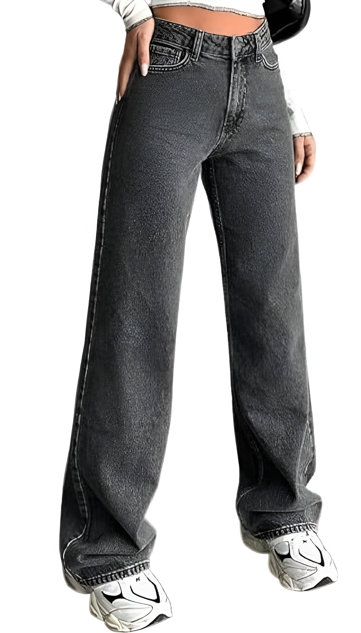 Straight Fit Grey Jeans 👖