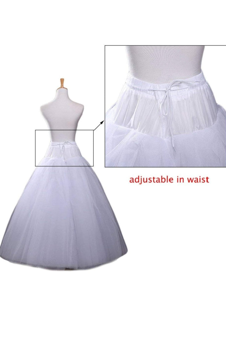 Skirts Women White 2 Layer Hoopskirt Cancan Underskirt Petticoat for Ball Gown and Bridal Lehenga