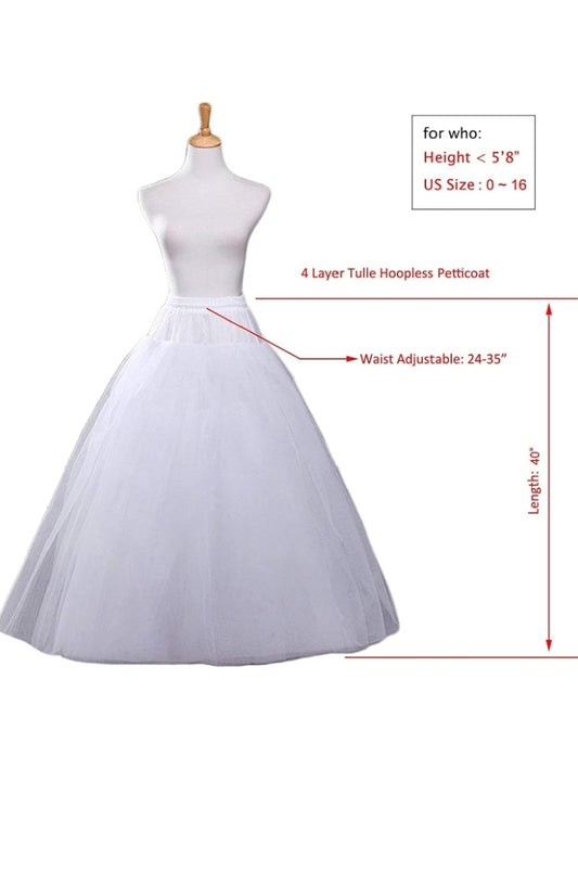 Skirts Women White 2 Layer Hoopskirt Cancan Underskirt Petticoat for Ball Gown and Bridal Lehenga