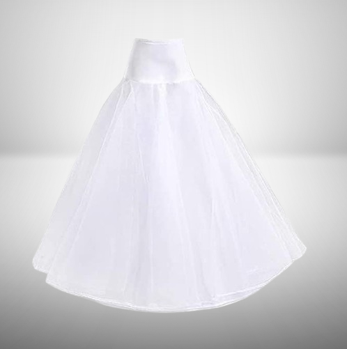 Skirts Women White 2 Layer Hoopskirt Cancan Underskirt Petticoat for Ball Gown and Bridal Lehenga
