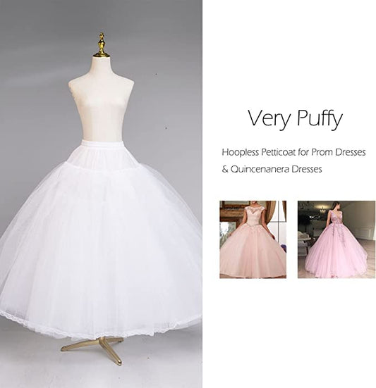 Skirts Women White 2 Layer Hoopskirt Cancan Underskirt Petticoat for Ball Gown and Bridal Lehenga