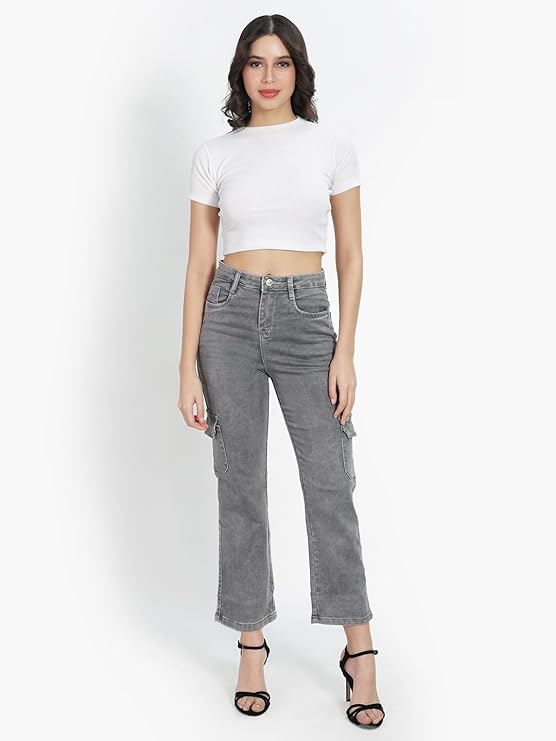 6 POCKET GREY JEANS