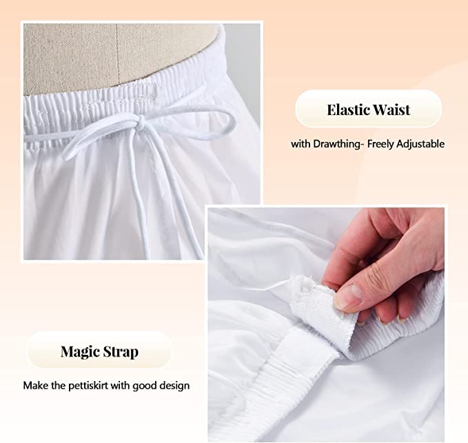 Women Skrit White 2 Layer