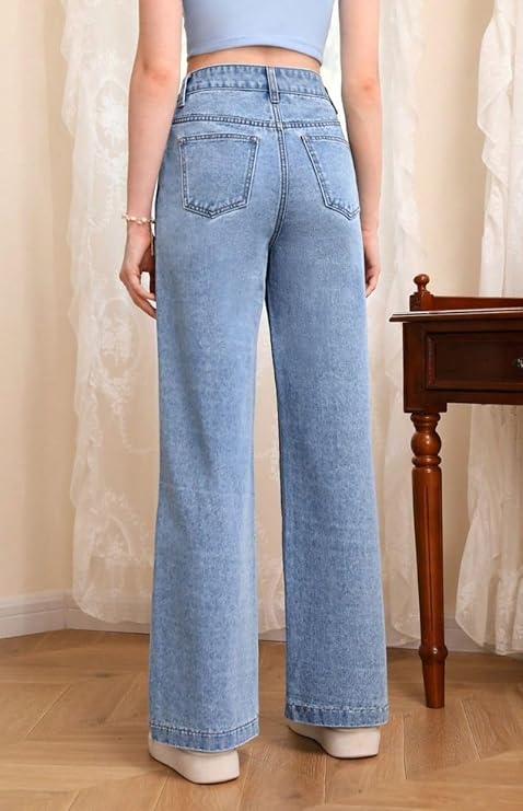 STRAIGHT FIT SKY JEANS 👖