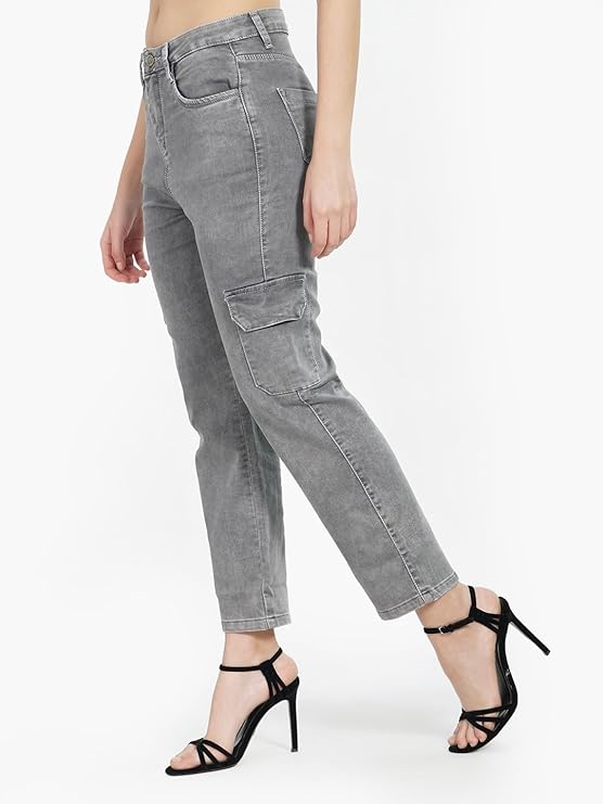 6 POCKET GREY JEANS