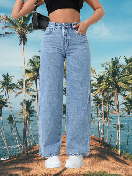 STRAIGHT FIT SKY JEANS 👖